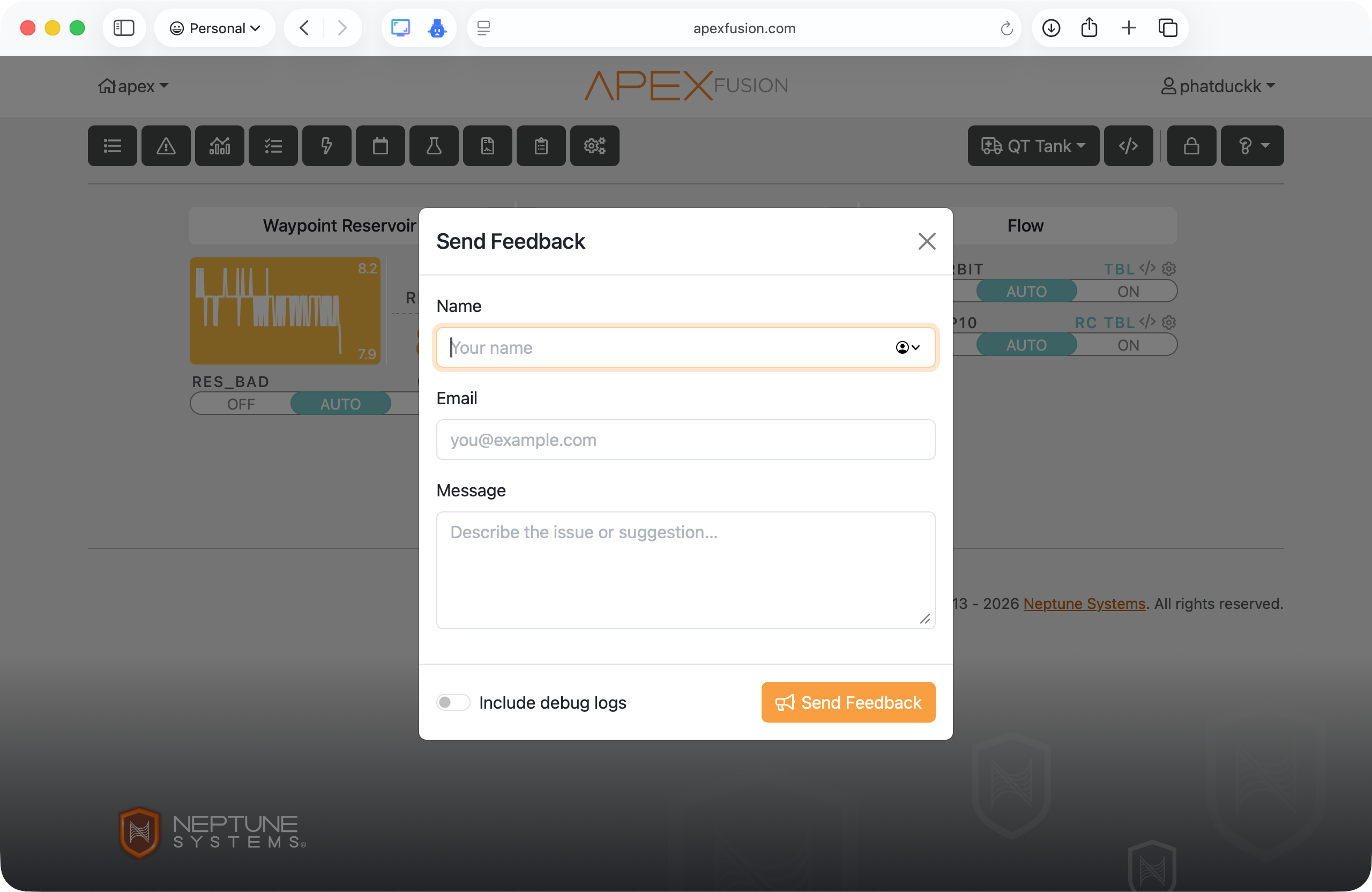 Feedback form